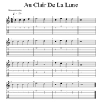Au Clair De La Lune